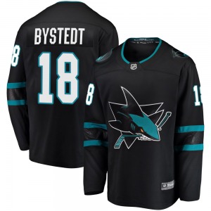 Breakaway Fanatics Branded Youth Filip Bystedt Black Alternate Jersey - NHL San Jose Sharks