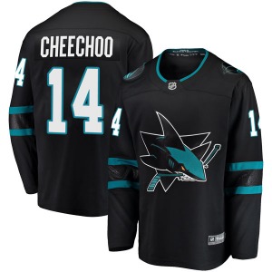 Breakaway Fanatics Branded Youth Jonathan Cheechoo Black Alternate Jersey - NHL San Jose Sharks