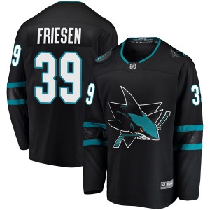 Breakaway Fanatics Branded Youth Jeff Friesen Black Alternate Jersey - NHL San Jose Sharks