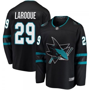 Breakaway Fanatics Branded Youth Gannon Laroque Black Alternate Jersey - NHL San Jose Sharks