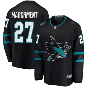 Breakaway Fanatics Branded Youth Bryan Marchment Black Alternate Jersey - NHL San Jose Sharks