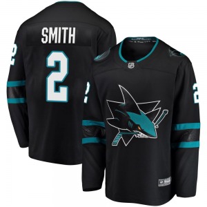 Breakaway Fanatics Branded Youth Will Smith Black Alternate Jersey - NHL San Jose Sharks