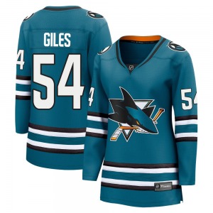 Breakaway Fanatics Branded Women's Patrick Giles Teal Home 2nd Jersey - NHL San Jose Sharks