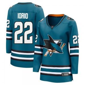 Breakaway Fanatics Branded Women's Vincent Iorio Teal Home 2nd Jersey - NHL San Jose Sharks