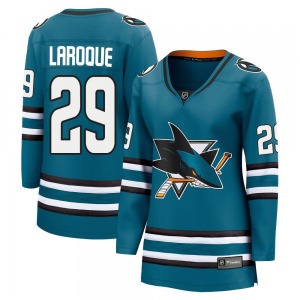 Breakaway Fanatics Branded Women's Gannon Laroque Teal Home 2nd Jersey - NHL San Jose Sharks