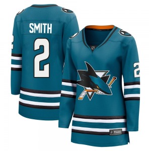 Breakaway Fanatics Branded Women's Will Smith Teal Home 2nd Jersey - NHL San Jose Sharks