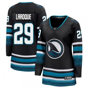 Premier Fanatics Branded Women's Gannon Laroque Black Breakaway Alternate Jersey - NHL San Jose Sharks