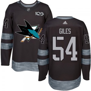 Authentic Adult Patrick Giles Black 1917-2017 100th Anniversary Jersey - NHL San Jose Sharks