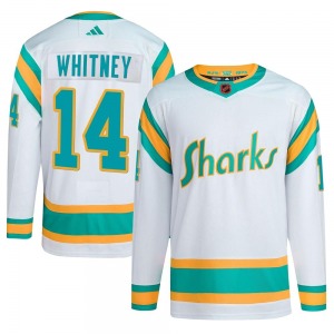Authentic Adidas Youth Ray Whitney White Reverse Retro 2.0 Jersey - NHL San Jose Sharks