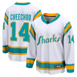 Breakaway Fanatics Branded Youth Jonathan Cheechoo White Special Edition 2.0 Jersey - NHL San Jose Sharks