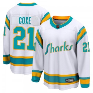 Breakaway Fanatics Branded Youth Craig Coxe White Special Edition 2.0 Jersey - NHL San Jose Sharks