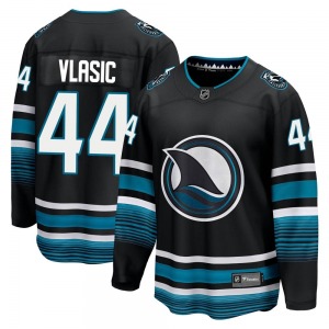 Premier Fanatics Branded Youth Marc-Edouard Vlasic Black Breakaway Alternate Jersey - NHL San Jose Sharks