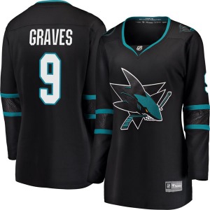 Breakaway Fanatics Branded Women's Adam Graves Black Alternate Jersey - NHL San Jose Sharks