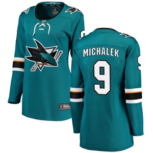 Breakaway Fanatics Branded Women's Milan Michalek Teal Home Jersey - NHL San Jose Sharks