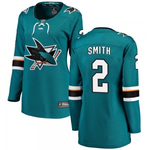 Breakaway Fanatics Branded Women's Will Smith Teal Home Jersey - NHL San Jose Sharks
