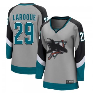 Breakaway Fanatics Branded Women's Gannon Laroque Gray 2020/21 Special Edition Jersey - NHL San Jose Sharks