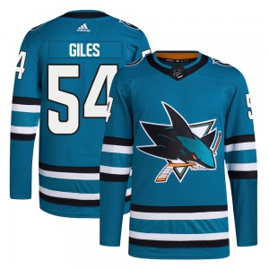Authentic Adidas Adult Patrick Giles Teal Home Primegreen Jersey - NHL San Jose Sharks