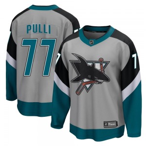 Breakaway Fanatics Branded Adult Valtteri Pulli Gray 2020/21 Special Edition Jersey - NHL San Jose Sharks