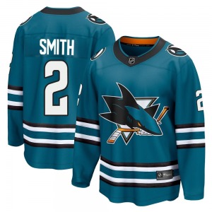 Breakaway Fanatics Branded Adult Will Smith Teal Home 2nd Jersey - NHL San Jose Sharks