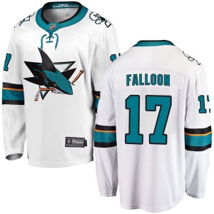 Breakaway Fanatics Branded Youth Pat Falloon White Away Jersey - NHL San Jose Sharks