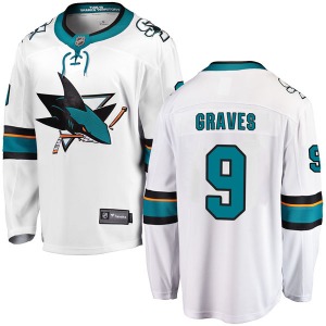 Breakaway Fanatics Branded Youth Adam Graves White Away Jersey - NHL San Jose Sharks