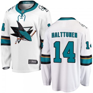 Breakaway Fanatics Branded Youth Kasper Halttunen White Away Jersey - NHL San Jose Sharks