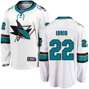 Breakaway Fanatics Branded Youth Vincent Iorio White Away Jersey - NHL San Jose Sharks