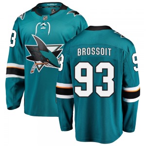 Breakaway Fanatics Branded Youth Laurent Brossoit Teal Home Jersey - NHL San Jose Sharks