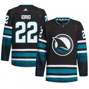 Authentic Adidas Adult Vincent Iorio Black Alternate Primegreen Jersey - NHL San Jose Sharks