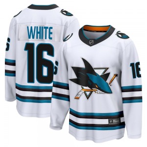 Breakaway Fanatics Branded Adult Colin White White Away 2nd Jersey - NHL San Jose Sharks